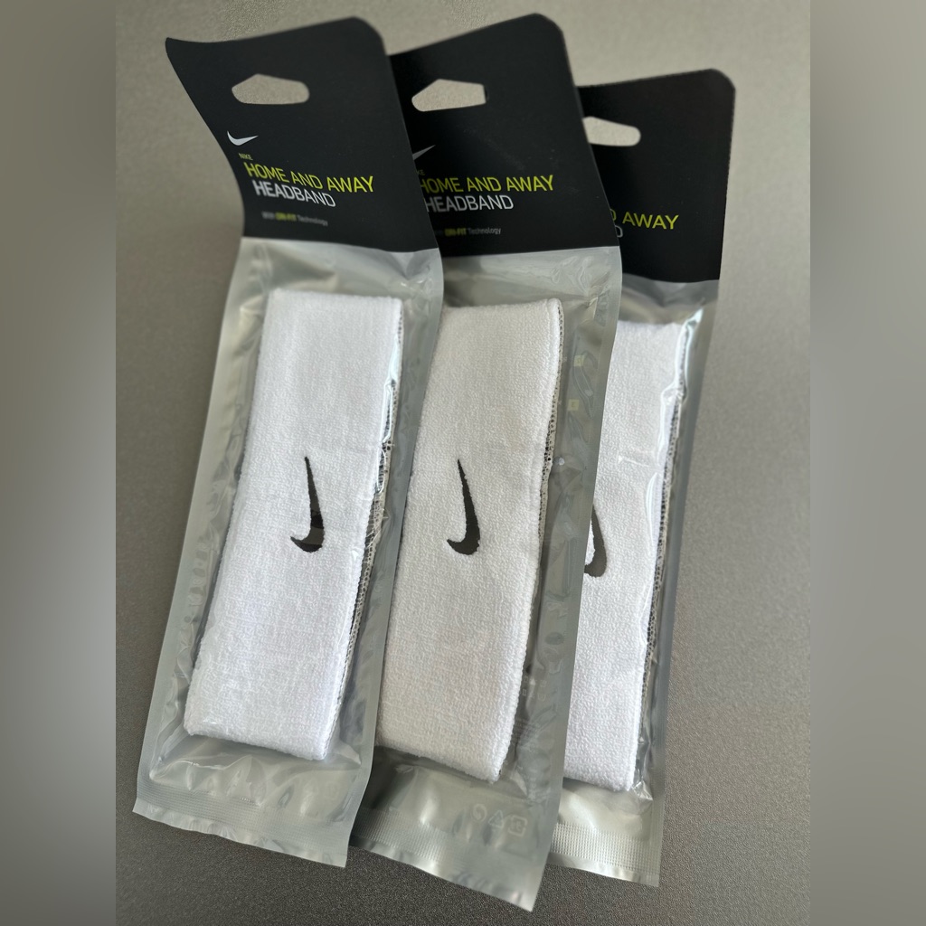Nike White Sweatbands 3